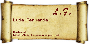 Luda Fernanda névjegykártya